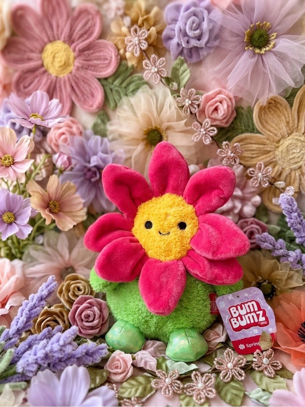 🌺Plush Pink, Yellow and Green Daisy BumBumz🌺
